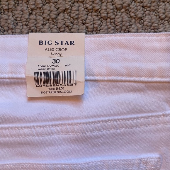 White crop skinny jeans size 10 NEW - Picture 5 of 8